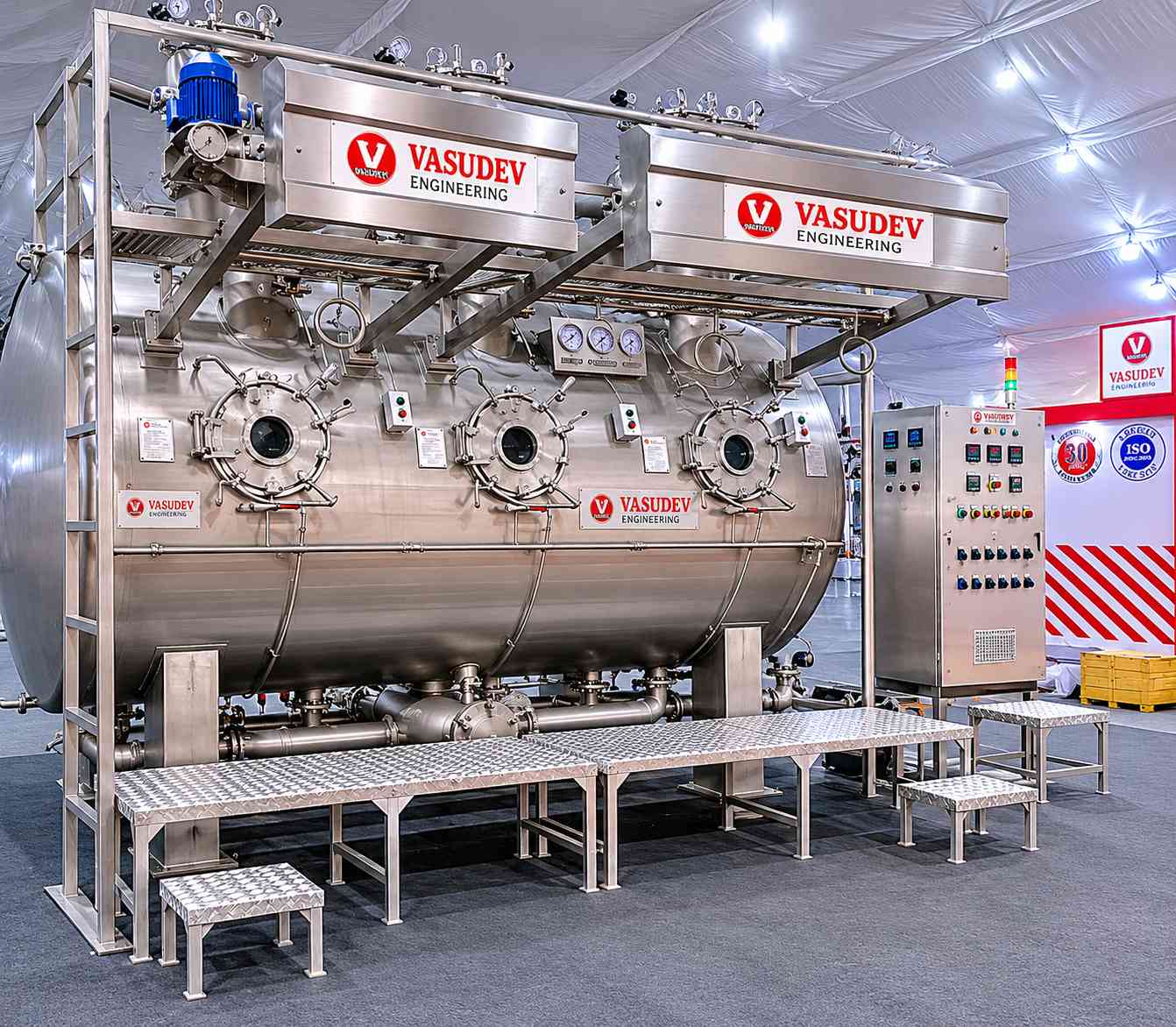 PLC Based Low Liquor Ratio Soft Flow Dyeing Machine